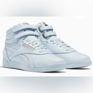 Reebok × Cardi B Freestyle Hi Hightop Frost Blue Sneakers
